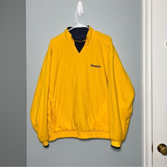 Y2K Reebok Reversible Windbreaker Fleece - Picture 3 of 9